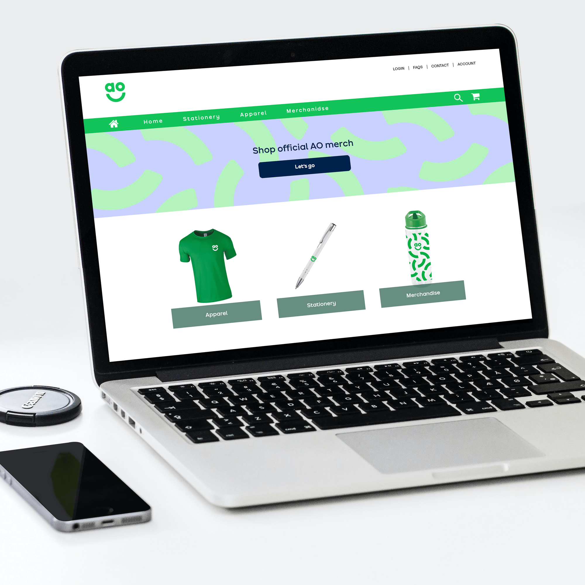 AO E-Commerce Webshop Mock-Up