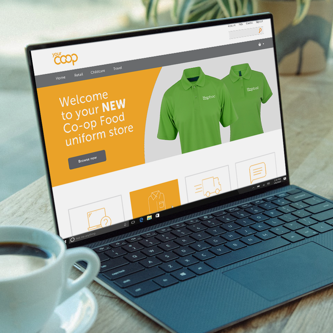 Hubspot Website Imagery - Coop Uniform Website Laptop