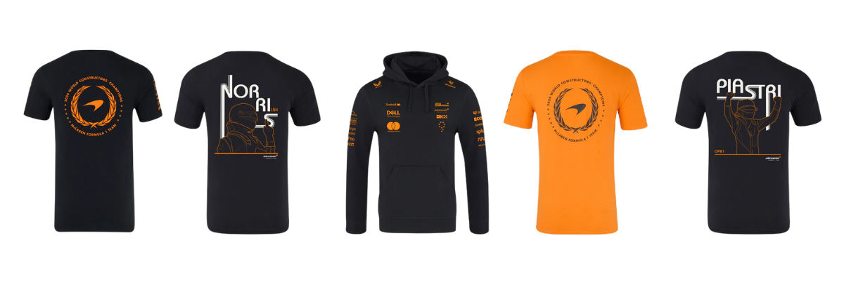 McLaren Racing Constructors Champions Merchandise Range