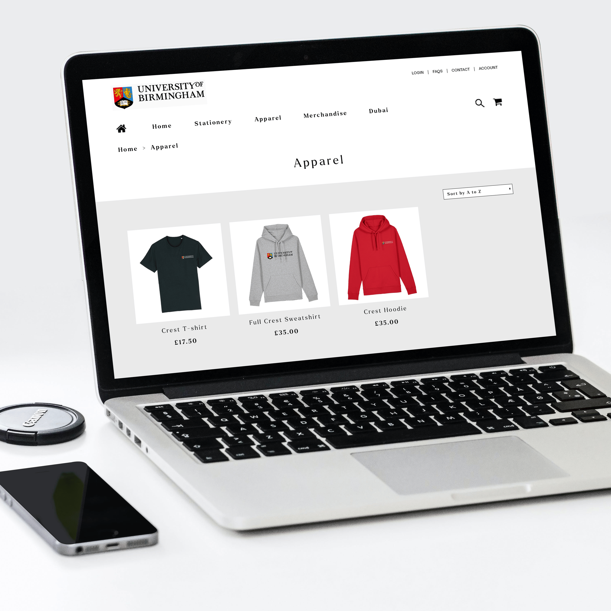UoB Webshop - Categories