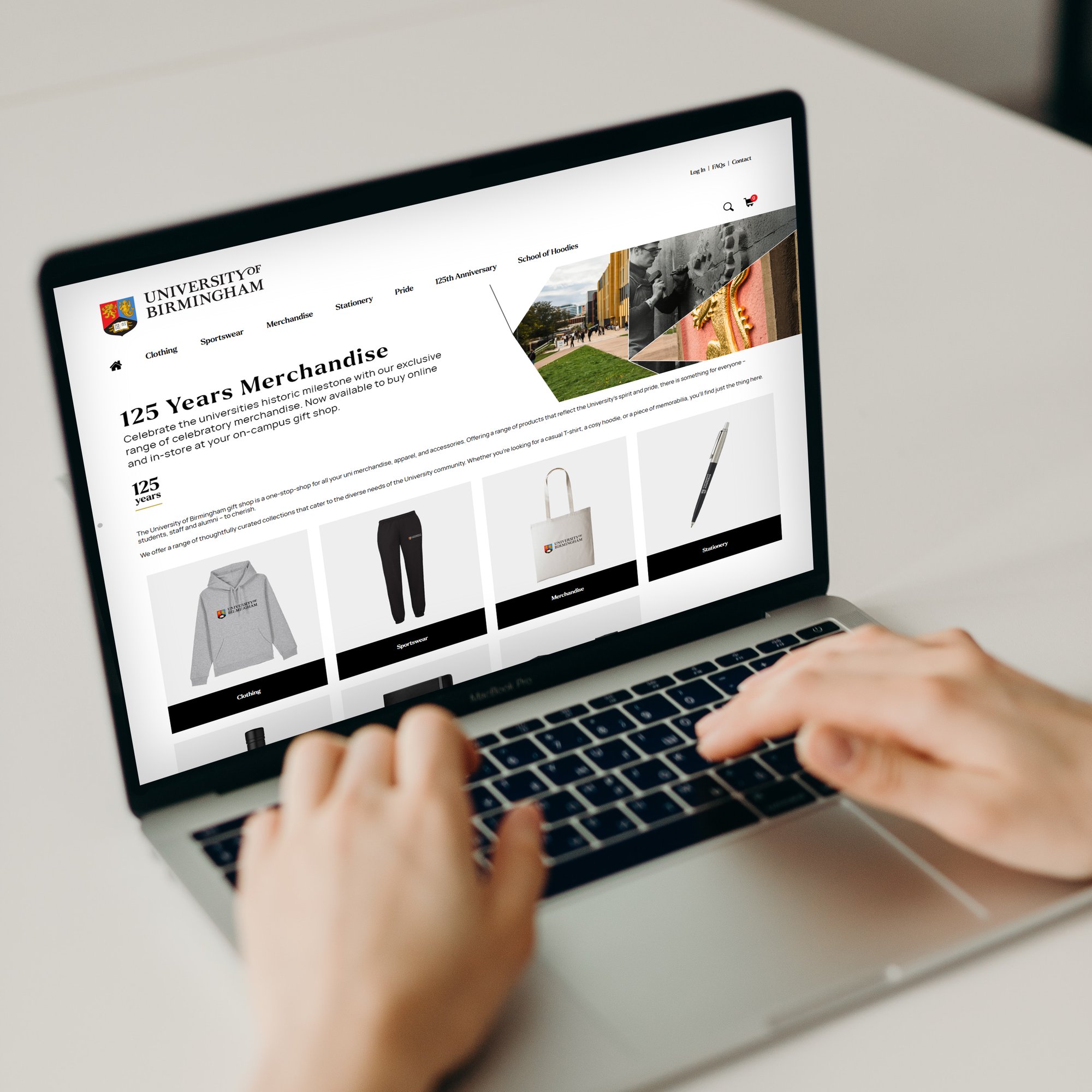UoB Webshop - Homepage