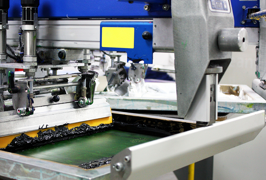 In-house screen printing capability