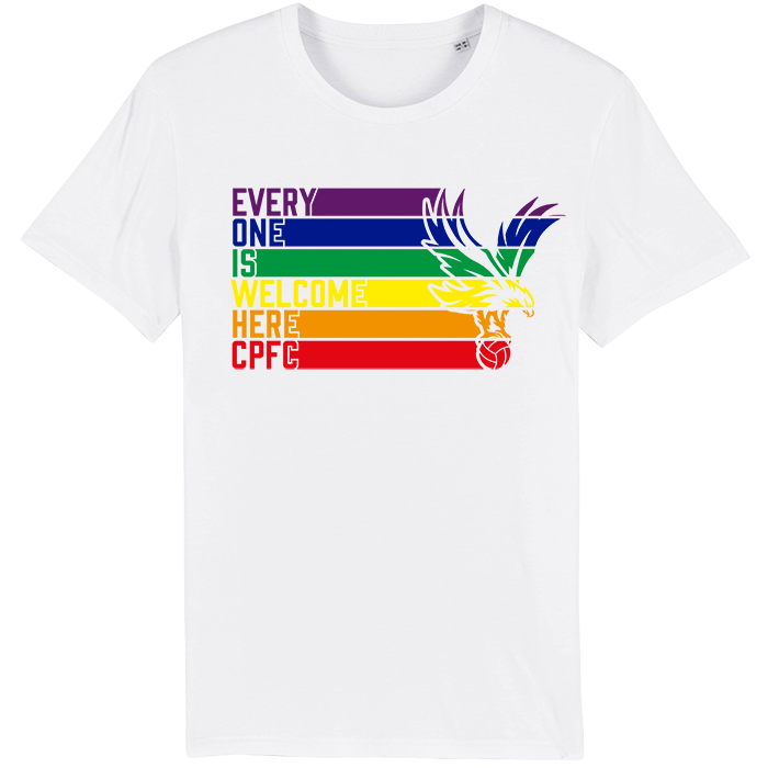 CPFC Pride Stripe - White-T-Shirt