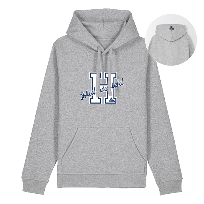 Hudds Varsity H Grey Hoodie bk