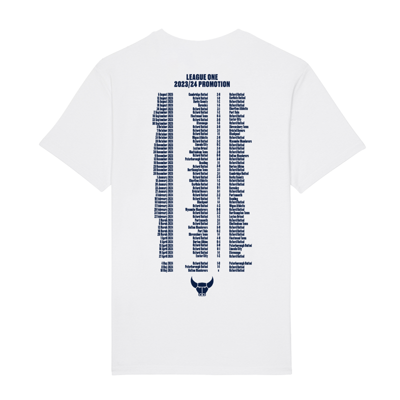 Oxford League Table Wht Tee